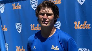 UCLA QB Ethan Garbers after being named the Week 1 starter 828 [upl. by Eimilb]