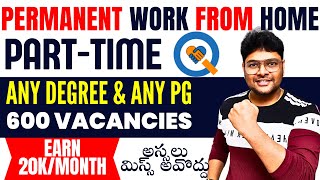 Parttime jobs  Permanent Work from home jobs in Telugu  Latest jobs 2023 in Telugu  VtheTechee [upl. by Marcell]