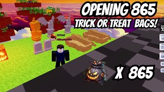 Opening 865 Halloween Trick or Treat bags High Realms  ROBLOX [upl. by Alaehcim]