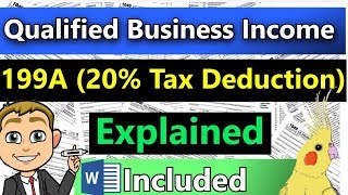 20 Business QBI Deduction Tax Rules Explained  Very Detailed [upl. by Ynneh275]