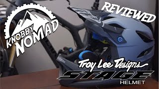 Troy Lee Designs Stage MTB Helmet Review [upl. by Samara811]