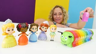 Lehrreiches Kinder Video auf Deutsch Zahlen Lernen und kneten aus PlayDoh mit den Prinzessinnen [upl. by Assirec567]