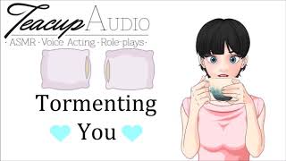 ASMR Roleplay Tormenting You Girlfriend Snuggling Kissing Teasing [upl. by Reivad]