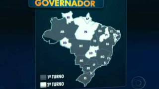 Resultado das Eleições 2010  Governadores e Congresso [upl. by Ynohtnad]