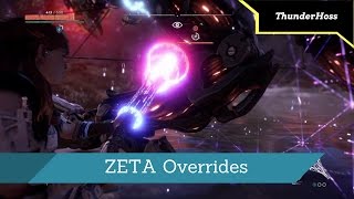 Horizon Zero Dawn  How to Override the Stormbird Rockbreaker and Thunderjaw ZETA Overrides [upl. by Shute803]