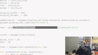 Pygame Python Game Development Tutorial  29  Attaching Snakes Head to Body [upl. by Fital]