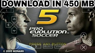 PES 5 PSP GAME DOWNLOAD [upl. by Zingg]