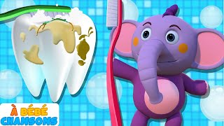 Brossetoi les dents  Chansons pour enfants et bébés  À Bébé Chansons [upl. by Kone378]