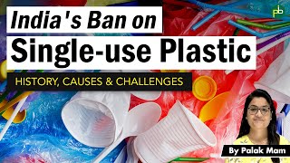 Singleuse Plastic Ban in India  Know Whats Banned  History Causes amp Challenges Ahead [upl. by Yart]