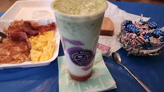 Matcha Cream Mango Latte from The Coffee Bean amp Tea Leaf [upl. by Ail]