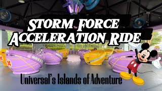 Storm Force Accelatron Ride 2024  Islands of Adventure Florida [upl. by Faline]