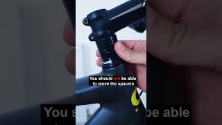 How to tighten a loose headset  Fix bicycle headset [upl. by Nosydam]