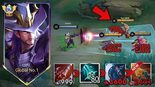 GLOBAL CLINT NEW BEST CRITICAL DAMAGE BUILD TO ONE SHOT ENEMIES🔥  100 CRAZY DAMAGE  MUST TRY [upl. by Euqinom584]