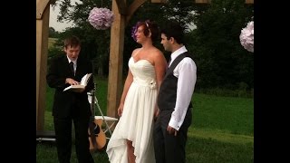 Wedding ceremony read from Harry Potter book [upl. by Enialem466]