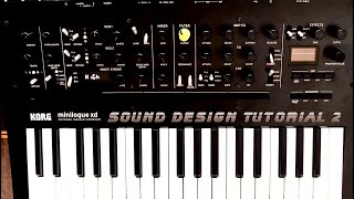 Minilogue XD Sound Design Tutorial 2 [upl. by Eityak922]