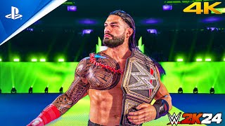 FULL MATCH  CM Punk vs Roman Reigns  WWE WrestleMania 41 match  PS5™ 4K60 WWE 2K24 [upl. by Noiroc46]