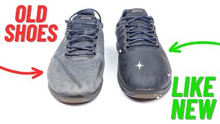 How To Restore Discolored DRY Leather Shoes WITHOUT Dye leather easy DIY [upl. by Lana]