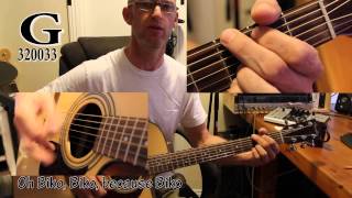 Peter Gabriel  Biko Acoustic Guitar Tutorial with extras [upl. by Baniaz]