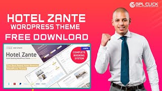 Hotel Zante Theme Free Download Latest Version  Lifetime Free Updates  GPLCLICK [upl. by Eilsil416]