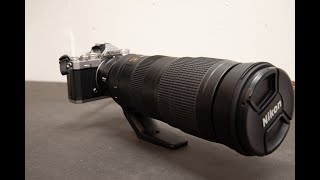 Objektiv AFS Nikkor 200500mm f56E ED VR [upl. by Ahseiyn]