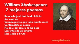 William Shakespeare 7 mejores poemas [upl. by Yekim990]