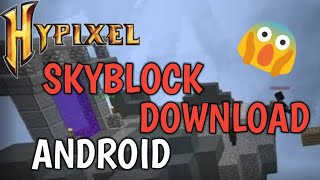 HOW TO DOWNLOAD HYPIXEL SKYBLOCK ON ANDROID  FLISHCOT GAMING [upl. by Supat84]