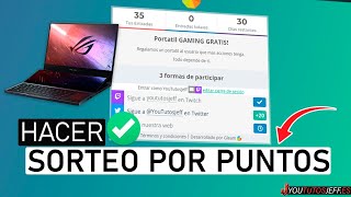 Hacer SORTEO por Puntos ✅ Sorteo con Gleam io [upl. by Coletta]