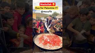 Mashallah 🥰Dua for Palestine🇵🇸 food duet cute islam muslim cznburak trending reels short [upl. by Nolla]