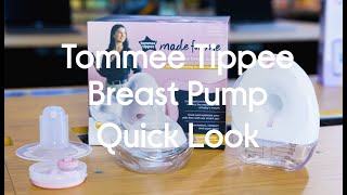 TOMMEE TIPPEE Made for Me Single Electric Wearable Breast Pump  Quick Look [upl. by Pigeon]