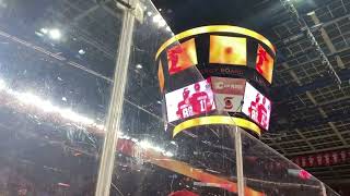 Calgary flames goal horn live new goal animation nhl hockey calgaryflames [upl. by Aihselat]