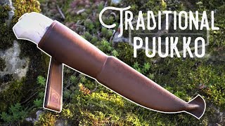 Making a Traditional Finnish quotPuukkoquot Knife from a Puronvarsi blade [upl. by Verene]