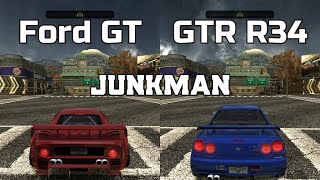 Ford GT vs Nissan Skyline GTR R34  NFS MW Redux V3  WHICH IS FASTEST [upl. by Ainesell]