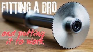 Fitting a DRO to a lathe and using the Slope function [upl. by Schweitzer]