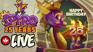 HAPPY SPYRO COMMUNITY DAY Spyro 25th Anniversary LIVESTREAM [upl. by Nnylrats]