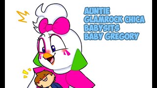 Auntie Glamrock Chica babysits Baby Gregory  FNAF Security Breach Comic Dub [upl. by Olcott]