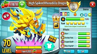 Dragon City High Spiked Rhinodillo Dragon NEW SKIN  EXCLUSIVE DRAGON 2024 😱 [upl. by Ymmor98]