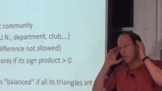 2011 Simons Lectures  Steven Strogatz Social networks that balance themselves [upl. by Eckel603]