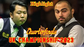 Hossein Vafaei vs Zhang Anda QF Highlight UK Championship 2023 Snooker [upl. by Buonomo]