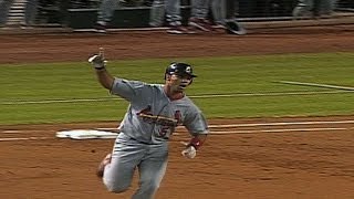 2001 NLDS Gm2 Pujols hits his first Postseason homer [upl. by Annahahs]