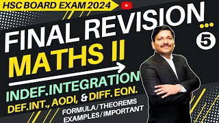 MATHS FINAL REVISION LEC 5 INDEF INTDIAODIDIFF EQN  HSC BOARD EXAM 2024  hsc2024  Dinesh Sir [upl. by Galligan796]