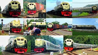 PARADE MOMEN LOKOMOTIF VINTAGE DINAS KERETA API PENUMPANG BARANG KLB DAN KERETA BARANG CAMPURAN [upl. by Burman589]