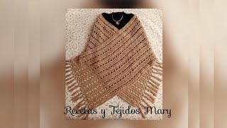 Rebozo a crochet tejido en un día [upl. by Jerold]