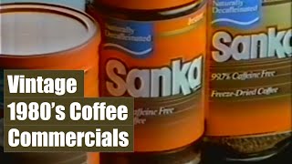 Old Coffee Commercials from the 1980s  20 minutes of 80s nostalgia [upl. by Egres]