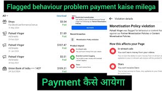 flagged behaviour problem payment kaise milega  how to receive Facebook payment payment [upl. by Gianna469]