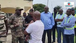 EBOMAFGabon  Visite chantier Ntoum Cocobeach 04092024 [upl. by Ahsimit]