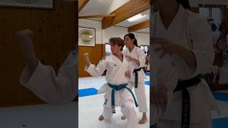 Luca Ricotti working on his traditional Kata skills in Japan with Rika Usami Karate [upl. by Mccartan69]