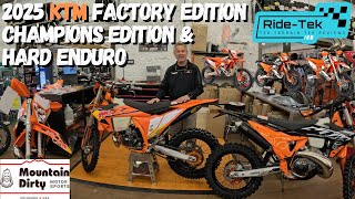 2025 KTM Factory Edition 300 XCW Champions Edition amp Hard Enduro First Look [upl. by Idihc564]