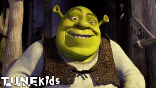 All Star Opening Scene Smash Mouth  Shrek 2001  TUNE Kids [upl. by Nairim622]