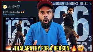 GOAT Day 1 Official Collection Report 🤩  Thalapathy Vijay 🔥  VP  Enowaytion Plus [upl. by Enilrem]