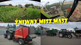 PIERWSZE PRASOWANIE SŁOMY🌾ŻNIWNY MISZ MASZ😃Agro Dniówka 348 [upl. by Aoht]